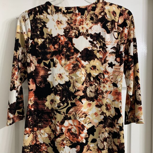 Chaus Brand Women's Multi-Color Stretchy Blouse, Size L - Picture 3 of 5